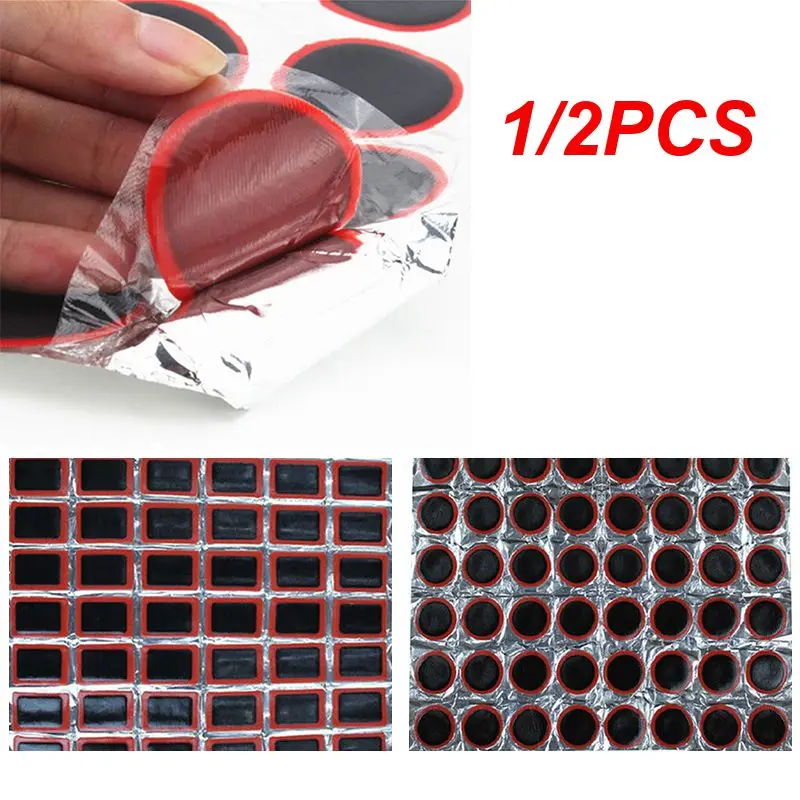 

1/2PCS 25mm 35mm Tire Repair Piece Round Square Motorcycle Autocycle Tire Patch Rubber Patch Piece Tire Repair Tools