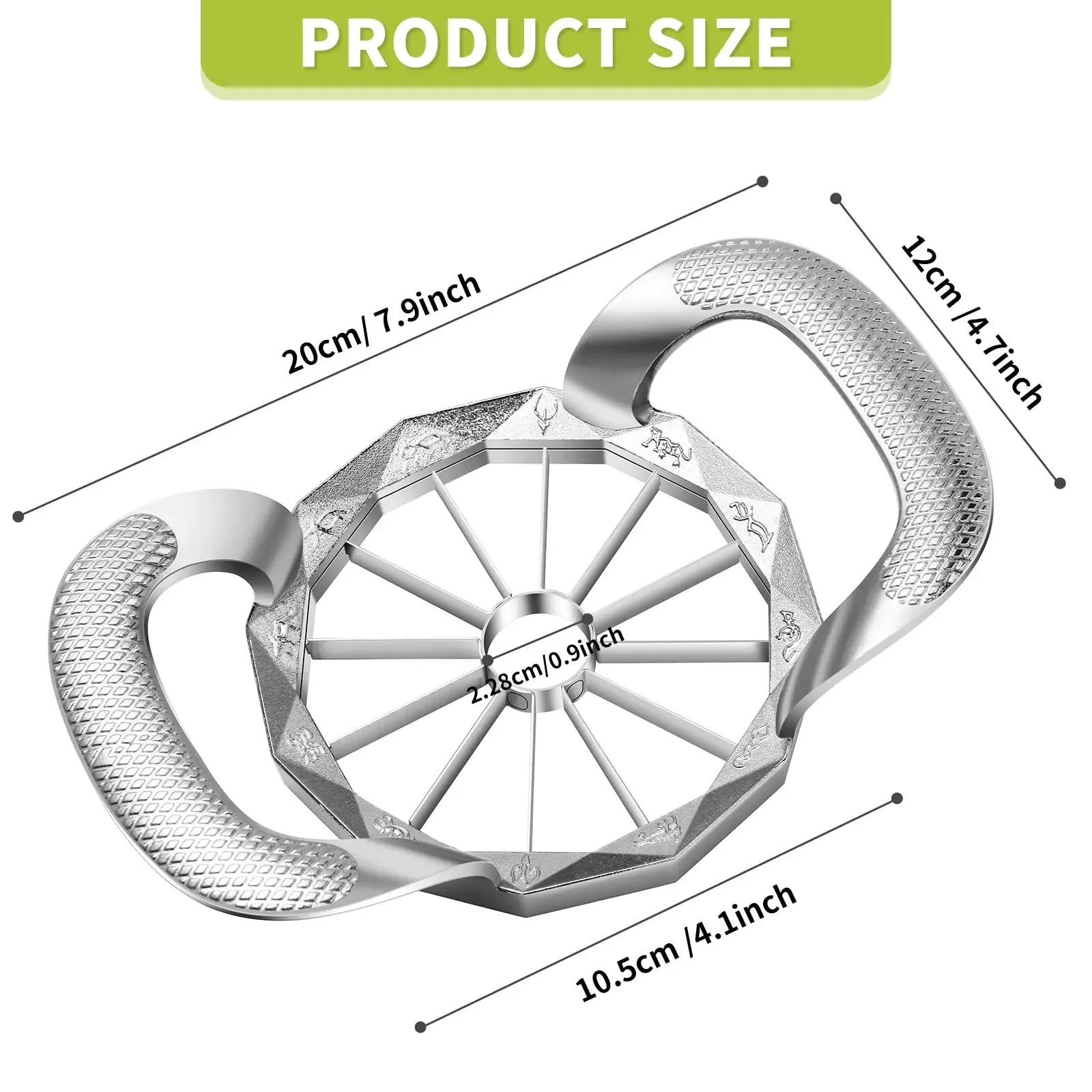 Upgraded 12 Blades Apple Slicer and Corer,Stainless Steel Ultra-Sharp Fruit Slicer Cutter Tools Kitchen Accessories 2