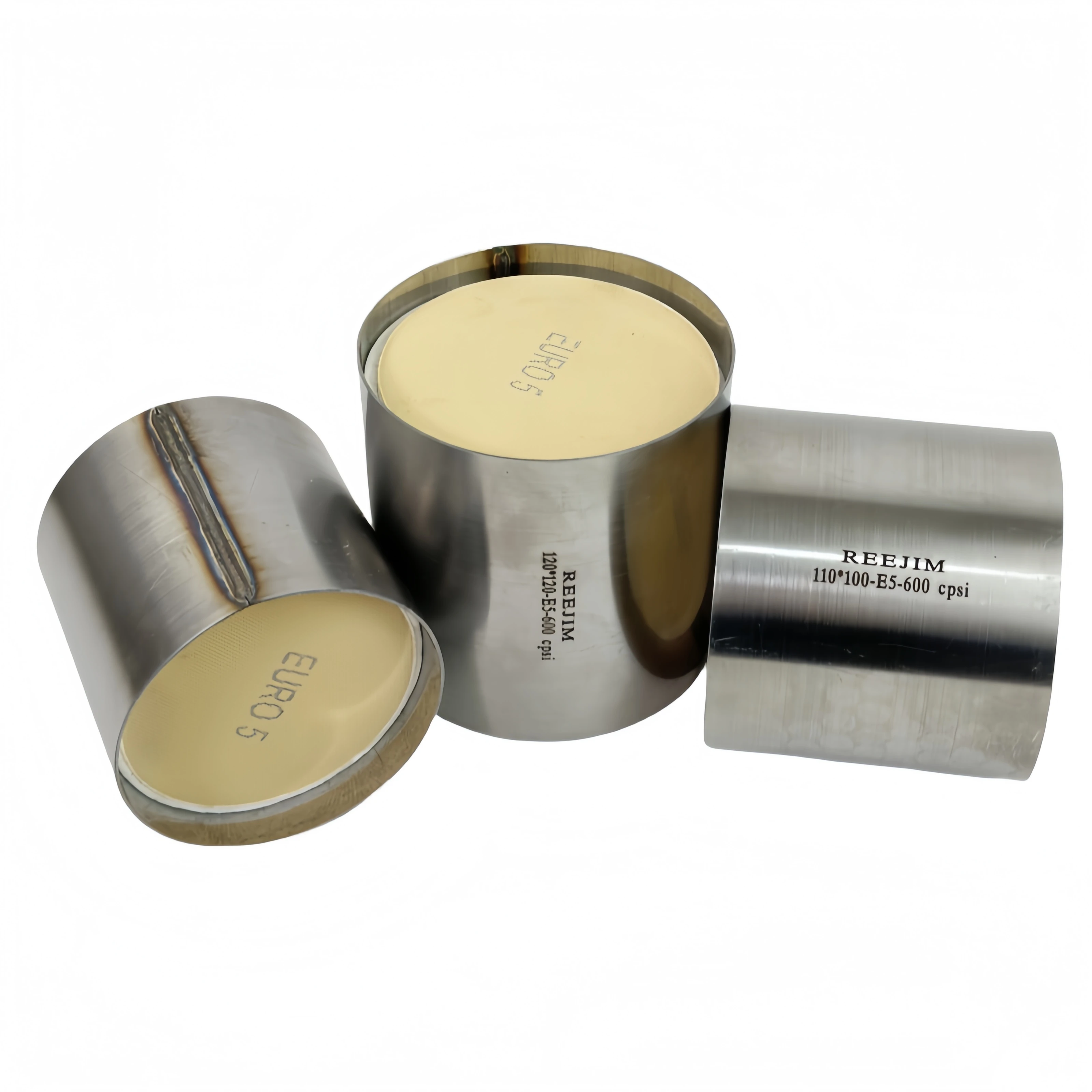 Catalytic Converter EURO 5 120*120mm 110*100mm 100*100mm Universal Catalytic Converter with 600 cpsi Catalyst Non expansion Pad EURO V