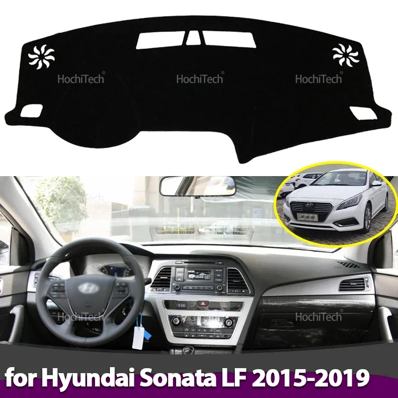 Car Dashboard Cover Avoid Light Pad Instrument Panel Mat Case Carpets Hyundai Sonata LF 2015