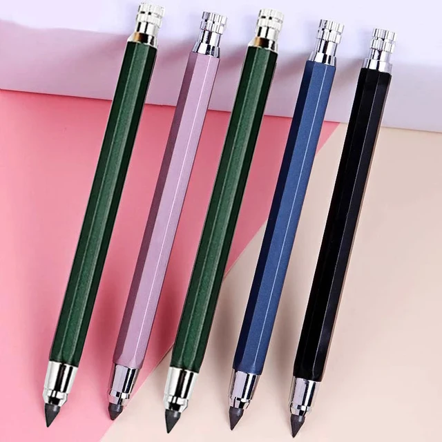 Metal Mechanical Pencil 5.6mm 2B/4B/6B/8B Pencil Refill, For Architect Writing Drafting Art Engineering Painting Sketch Design 1