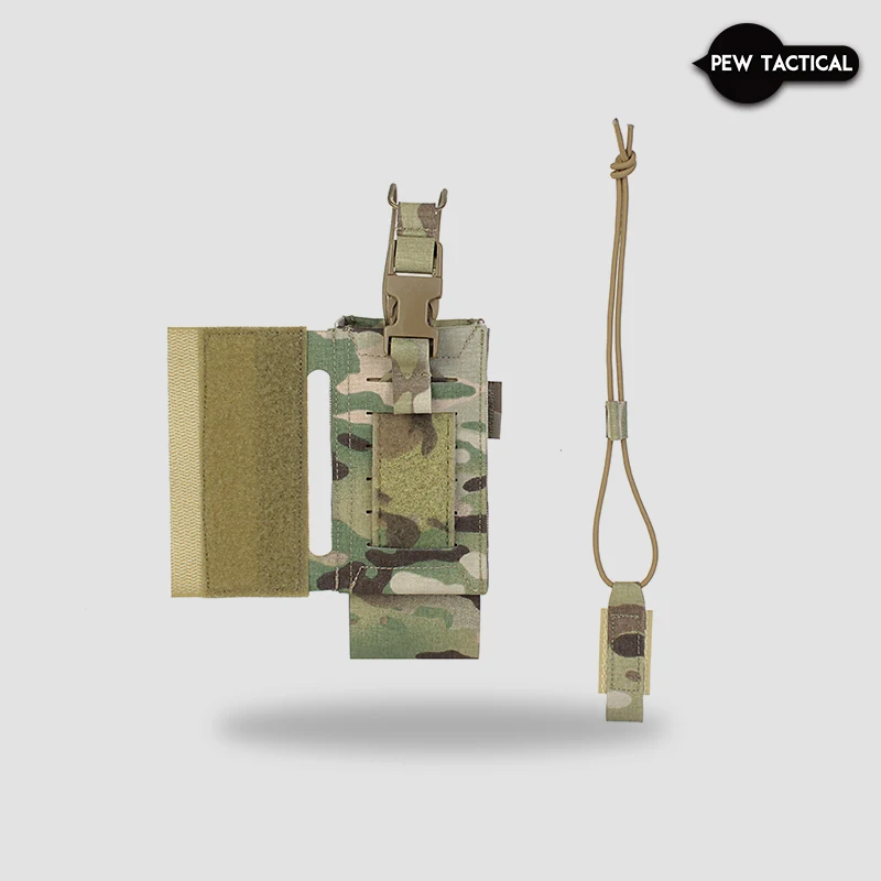 PEW TACTICAL CP STYLE AIRLITE CONFIGURABLE RADIO POUCH FOR SPC 2