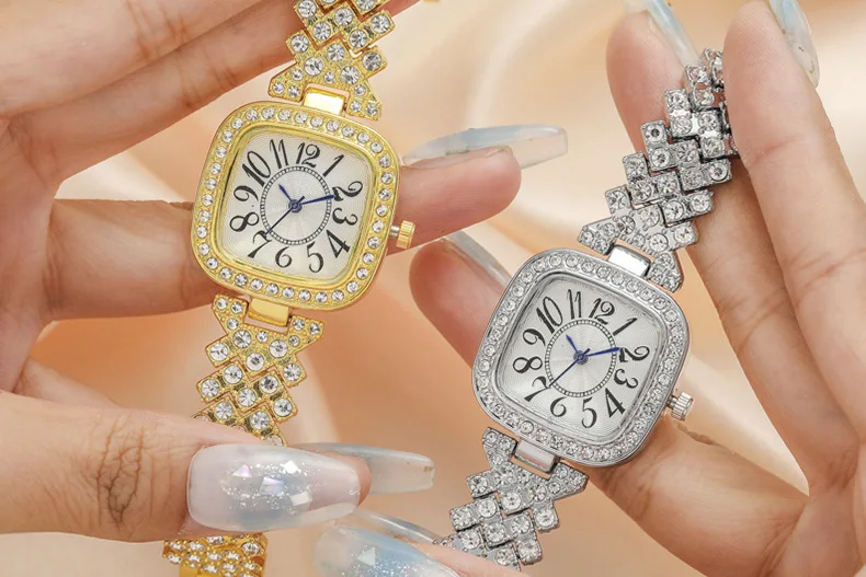 S169107c0cc344b38a40854e19a532fc9P Stylish Blue Pointer Leisure Outdoor Sports Square Women's Quartz Watch