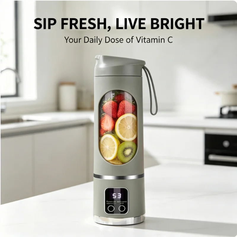 Mini mixeur portable rechargeable, mixeur multifonctionnel pour jus de fruits, smoothies, milkshakes 1 Mini mixeur portable rechargeable, mixeur multifonctionnel pour jus de fruits, smoothies, milkshakes 1