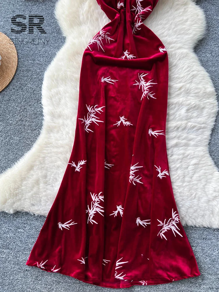 فستان قطيفة سينجريني