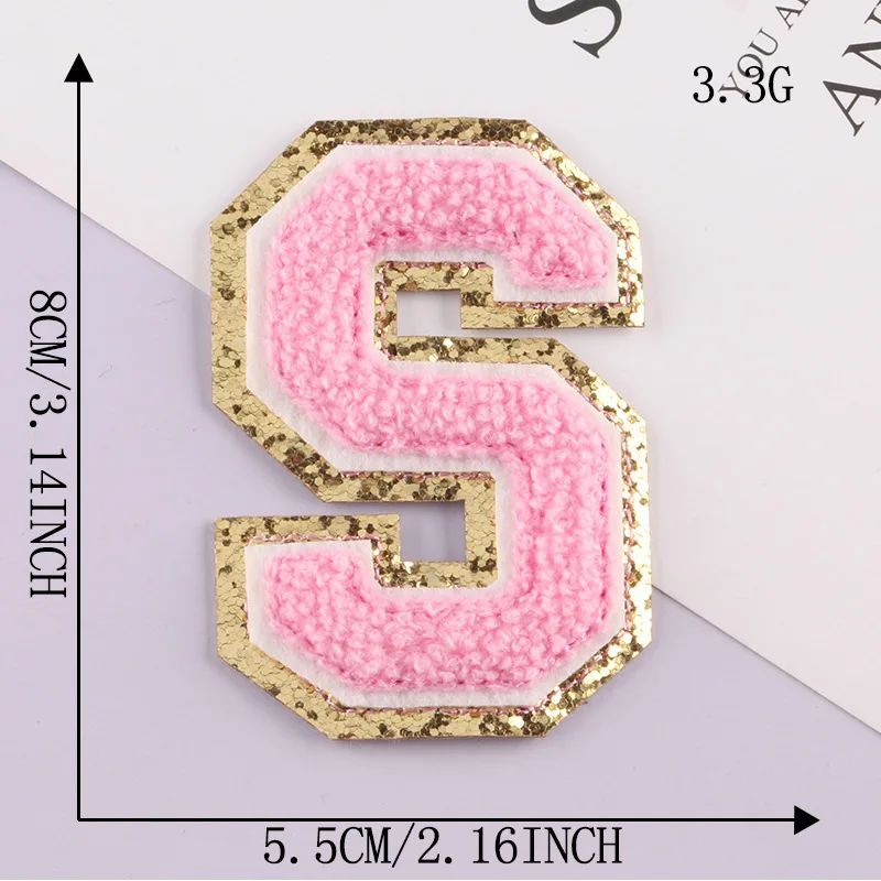 Patch Letters for Clothes - Alphabet Sticky Letter Emblems for DIY Jackets, Bags, and Clothing Projects