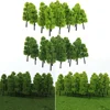 20pcs Model Trees Train Artificial Miniature Tree Scenery Railroad Decoration Building Landscape Accessories Toys For Kids 1