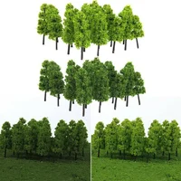 20pcs Model Trees Train Artificial Miniature Tree Scenery Railroad Decoration Building Landscape Accessories Toys For Kids 1