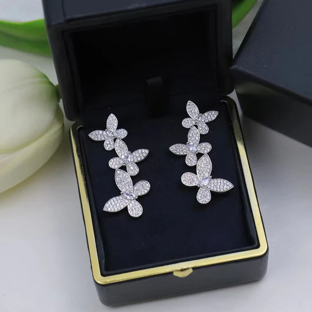 New Korean Fashion Earring for Women Luxury Earrings 18K Real Gold Plating  and S925 Silver Pin Attractive Famous Brand Jewelry - AliExpress