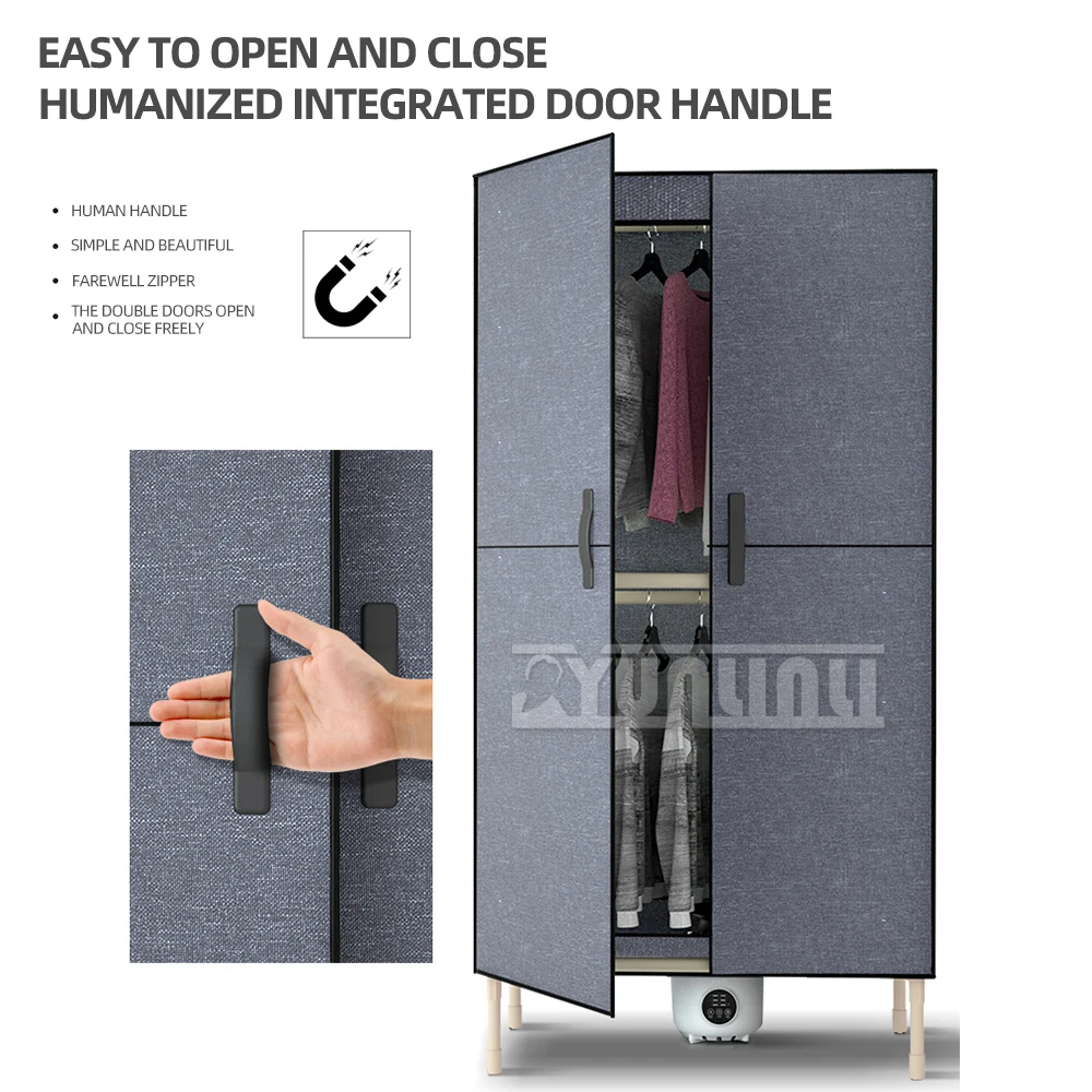Household Large Capacity Fast Air Drying Wardrobe Machine Portable Clothes Dryer Electric Secador De Ropa Plegable 2