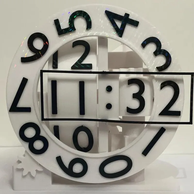 Home Modern Creativity Clock 3D Printed Living Room Bedroom Home Decoration Desktop Ornaments Gift Ideas Ornaments Table Clocks