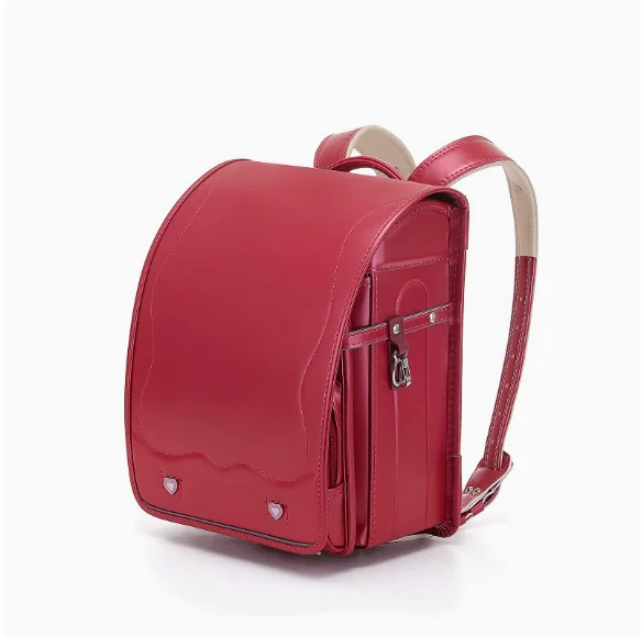 Japanese Style Children PU leather Randoseru Bag Japan Boys Elementary School Bag Backpack Spine Supporting Backpack for Girls 1