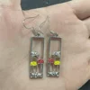 Charm Female Mushroom Drop Earrings Cute Trendy Bridal Silver Color Dangle Wedding Jewelry For Women