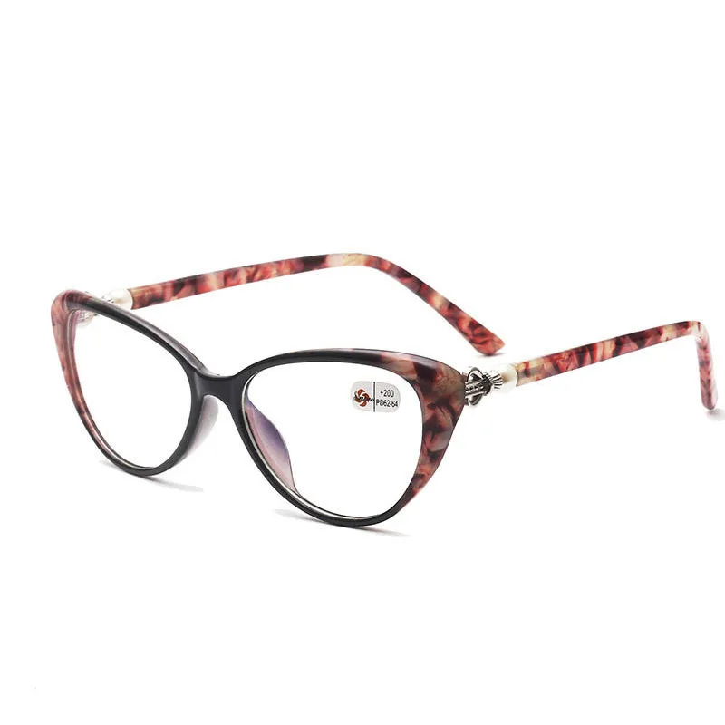 Zilead Cat Eye Reading Glasses Women Elegant Pearl Frame Prescription Presbyopic Eyewear Hyperopia Eyeglasses+1 1.5 2 2.5 3 3.5 5