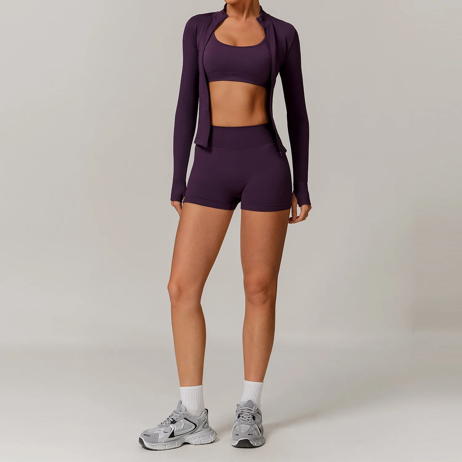 Seamless Yoga Set for Women 2/3PCS Sports Bra & Leggings Fitness Tracksuit