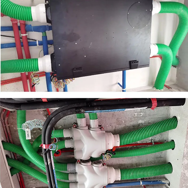 S169180174d3046fa8a9e77ee7a402f4c2 Full Heat Exchange Fresh Air System Household Commercial Ceiling Whole House Ventilator Silent Central Fresh Air Fan Mallzona