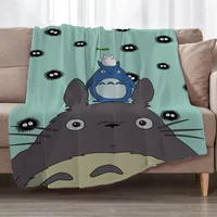 TotoroS Knitted Blanket Throw Throws Blankets for Sofa Luxury Bedding Funny Blanket Oversized 200x300 Beach Towel Fluffy Plaid 1