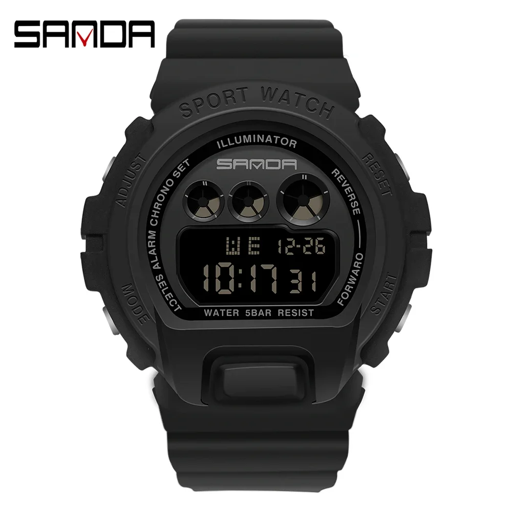 SANDA G-Style Unisex Elektronische Armbanduhr 50M Wasserdicht LED Analog Digital Outdoor Sport Mode Lässig Herren Damenuhren