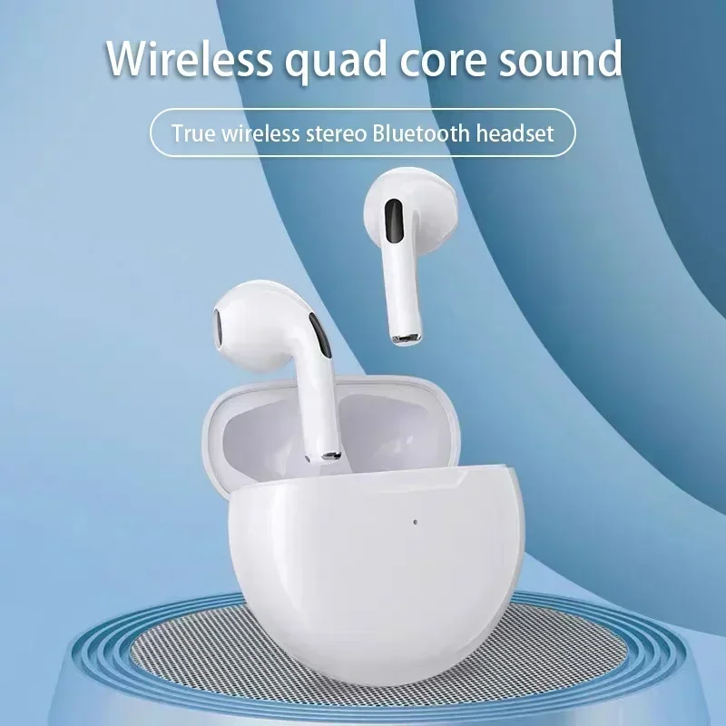 Pro 6 TWS Bluetooth Earphones for iPhone Wireless Bluetooth Headset Noise Cancelling Earbuds with Mic Pro6 Wireless Headphones 3
