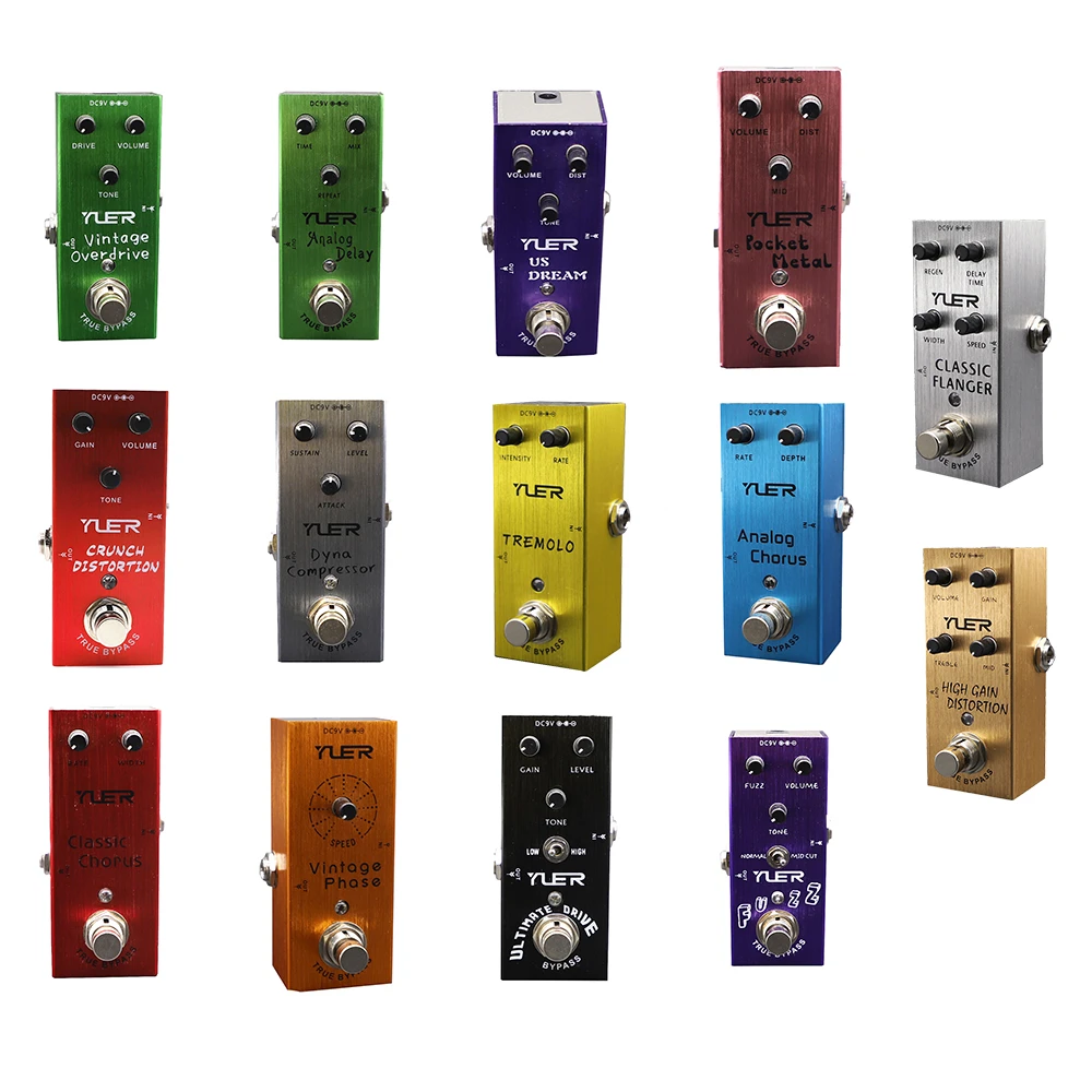 Electric Guitar Pedal Vintage Overdrive/Metal/Fuzz/Crunch Distortion/US