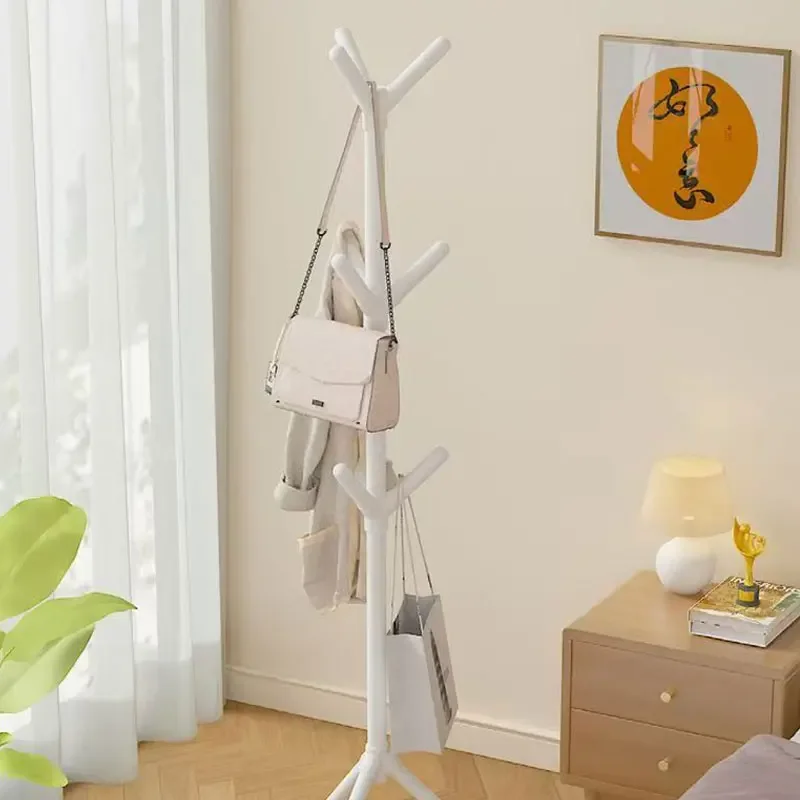 Mobile Floor Standing Multi Hook Clothes Rack Tree Branch Shape and Convenient Coat Rack for Home Living Room Clothing Storage