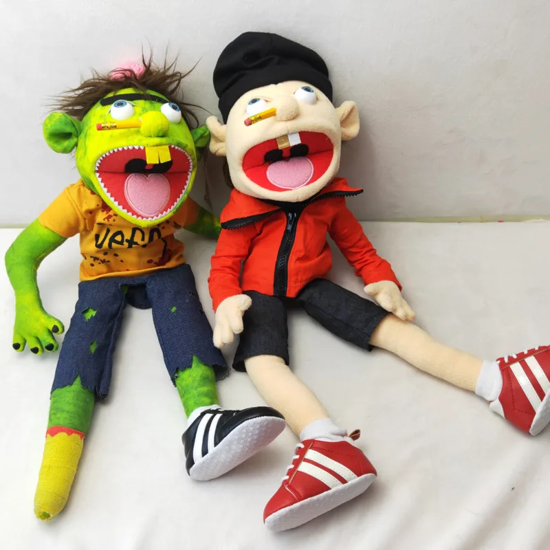 Set of 2pcs 3pcs Jeffy Hand Puppet Plush Doll Toy Stuffed Mischievous Funny Finger Muppet Singer Rapper Coby Party Birthday Gift