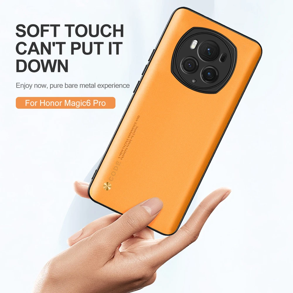 Custodia Per Telefono In Pelle Tinta Unita Per Honor Magic 6 Pro 6Pro Magic6 Magic6Pro Cover Huawei Honer Honar Hone 6 Magic Honor Honor Magic6
