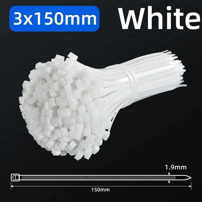 White-3x150mm-100pcs