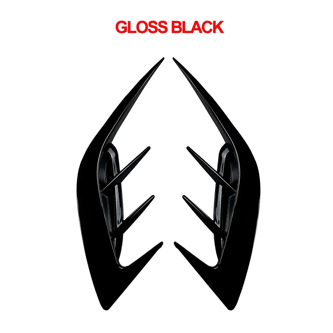 Car Accessories 2Pcs Rear Bumper Side Vent C Canard Covers For KIA Stinger Front Bumper Trim Canards Styling