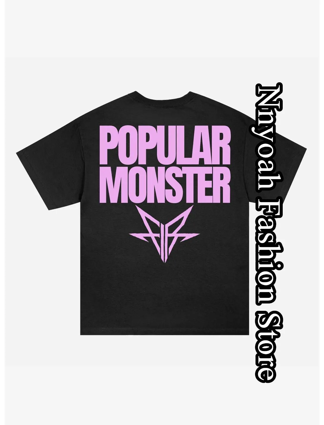 Falling In Reverse Popular Monster Cotton T-Shirt Men Summer Fashion Black Tops Tees Kids Clothing Vintage Daily Streetwear cotton tops
