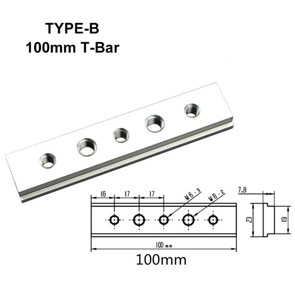 T-Track T-Bar Slider 100mm/200mm/300mm/450mm Accessories Aluminium Alloy DIY Miter Jig Replacement Spare Parts