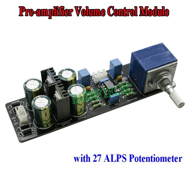 Preamplifier Tone Board Preamp Volume Control Module With 27 ALPS
