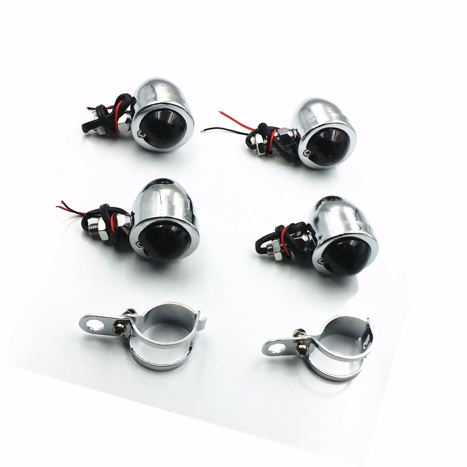 

Сигналы поворота дыма, вилочные зажимы для Harley Honda Kawasaki Suzuki Yamaha CB Cafe