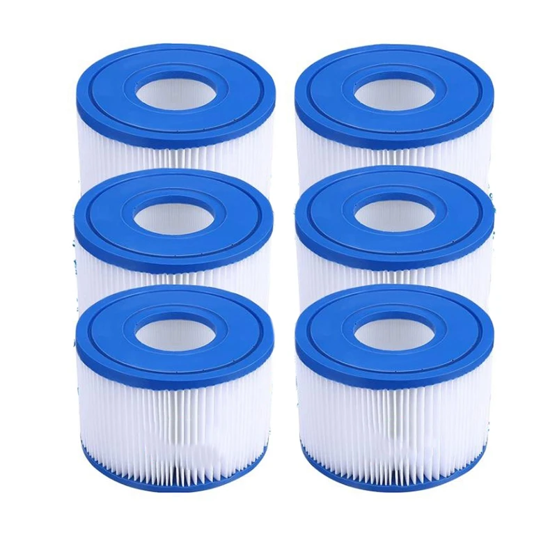 

6Pcs Pool Spa Replacement Cartridge Type S1,For Intex-29001E 11692 Hot Tub Filters Type S1 Purespa Filter Pump Cartridge