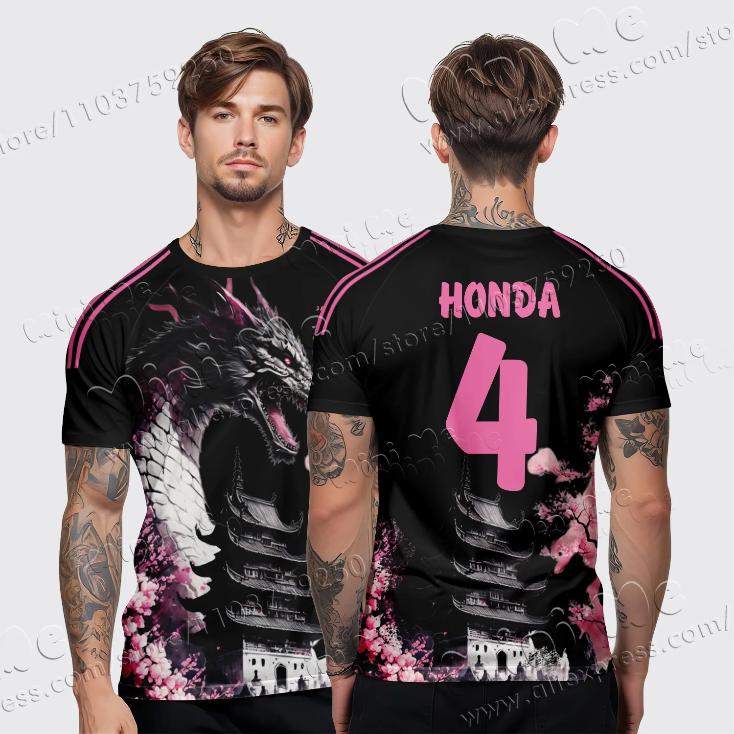 Summer new fashion trend Tsubasa-Men's 3D Quick Drying T-shirt, Comfortable and Breathable Sports T-shirt, New Men's Top
