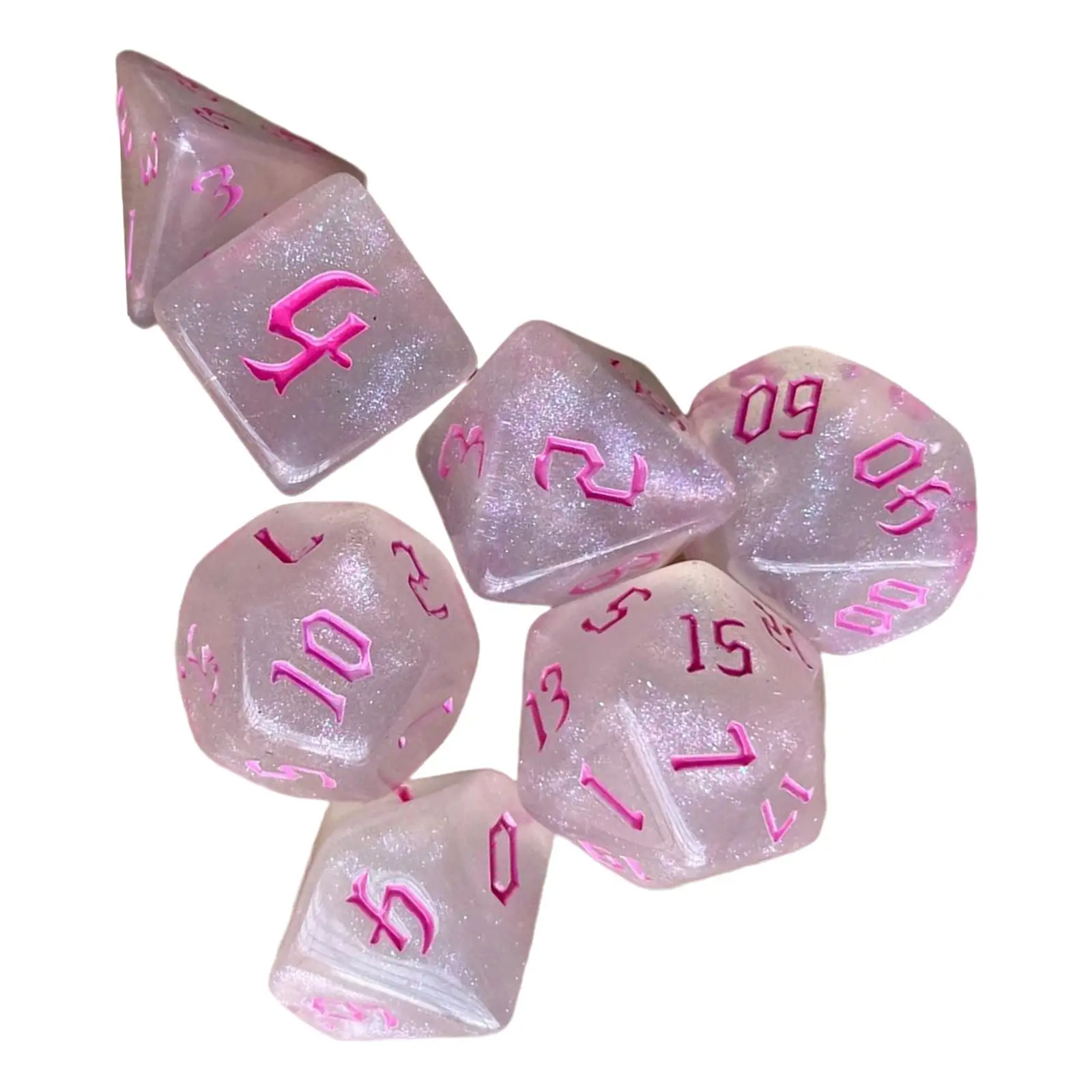 7/10pcs ٸü  Ʈ D4 D6 D8 D10 D12 D20   ֻ    DND  ̺  