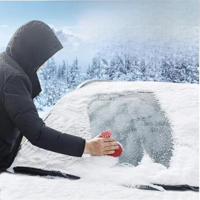 Window Windshield Ice Scraping Oil Funnel Snow Shovel Ice Removal Tool Scraping Winter Car Accessories Snow Remover Deicing Tool