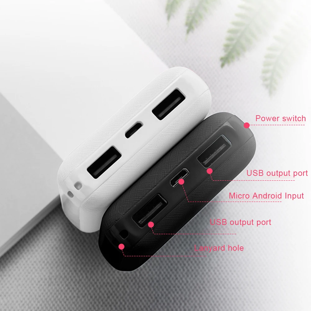 Banco de energía portátil de 20000mAh, Cargador USB de carga rápida, paquete de batería externa para chaleco de calefacción de invierno, chaqueta, bufanda, calcetines, guantes