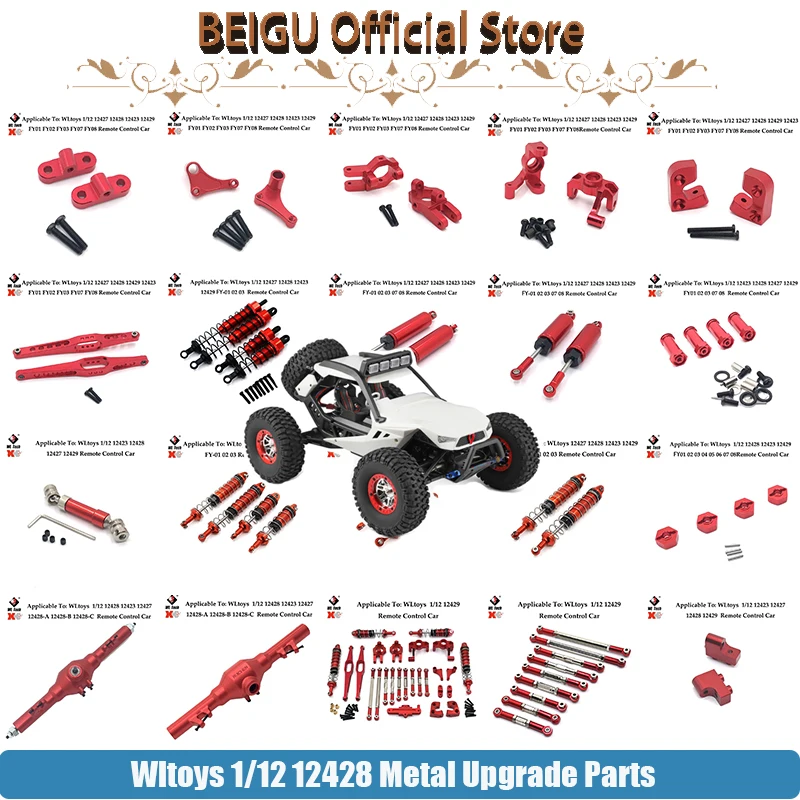 

Wltoys-Запасные части для автомобиля, аксессуары для лучшей металлической клазы, Eje Trasero, Brazo, Caja Delantera De Onda,12429