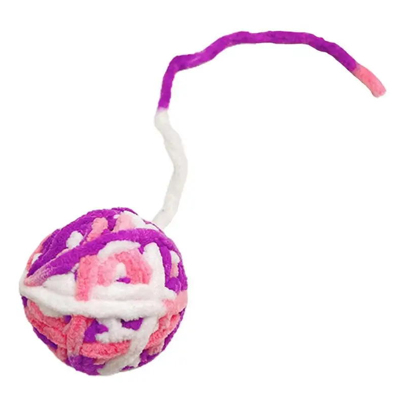 

Креативная игрушка для домашних животных, кошек, саморазвлекательная игрушка для жевания, игрушка для кошек, мяч, цветной шерстяной шар, товары для кошек, мягкая игрушка, Аксессуары для кошек