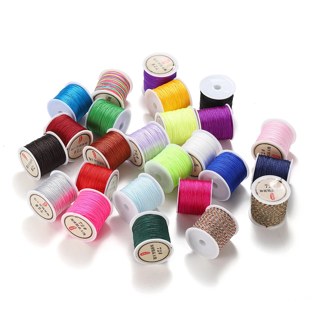Durable Nylon Cord for Jewelry and Crafting - 0.8mm, Variety Lengths
