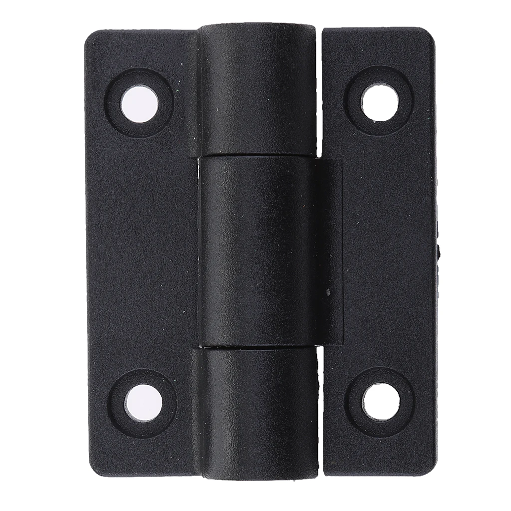 보트 RV 캐빈 문짝 캐비닛 플라스틱 해양 버트 힌지, 블랙 56x43mm