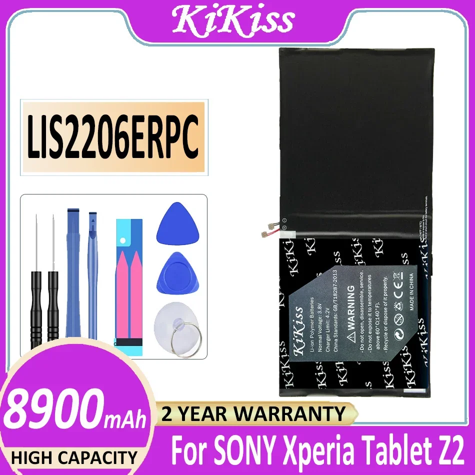 

KiKiss Powerful Battery LIS2206ERPC 8900mAh For SONY Xperia Tablet Z2 SGP541CN SGP511 SGP512 SGP521 SGP541 SGP551 Tablet Bateria