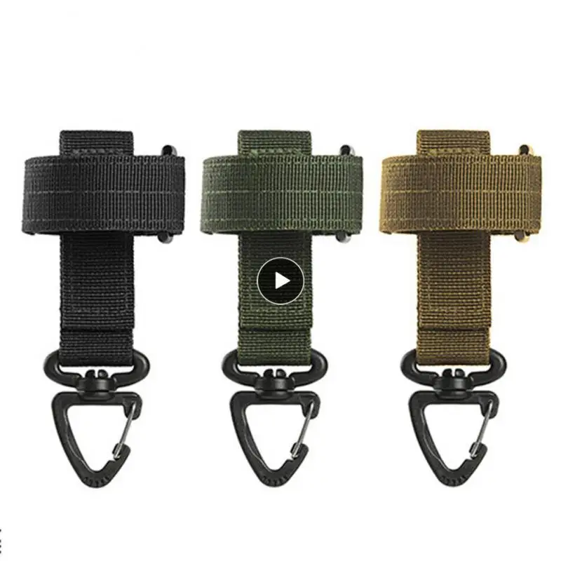 Tactical Gear Multi-tool Edc Molle Webbing Gloves Rope Military Molle Hook Survival Camping Supplies Outdoor Keychain