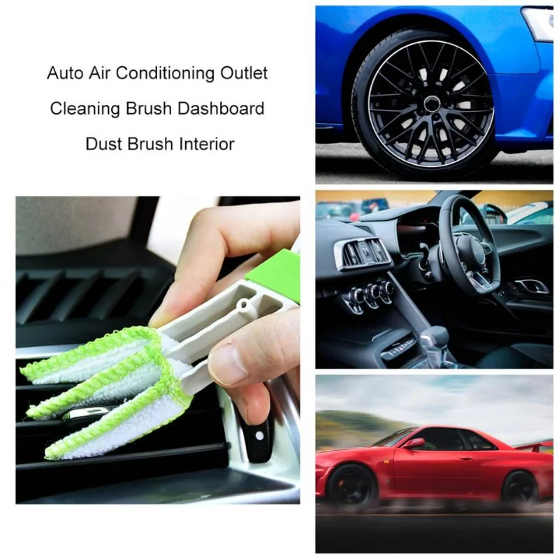 Auto Air Conditioning Outlet Cleaning Brush Dashboard Dust Brush Interior Cleaning Keyboard Blind brush Car accessories