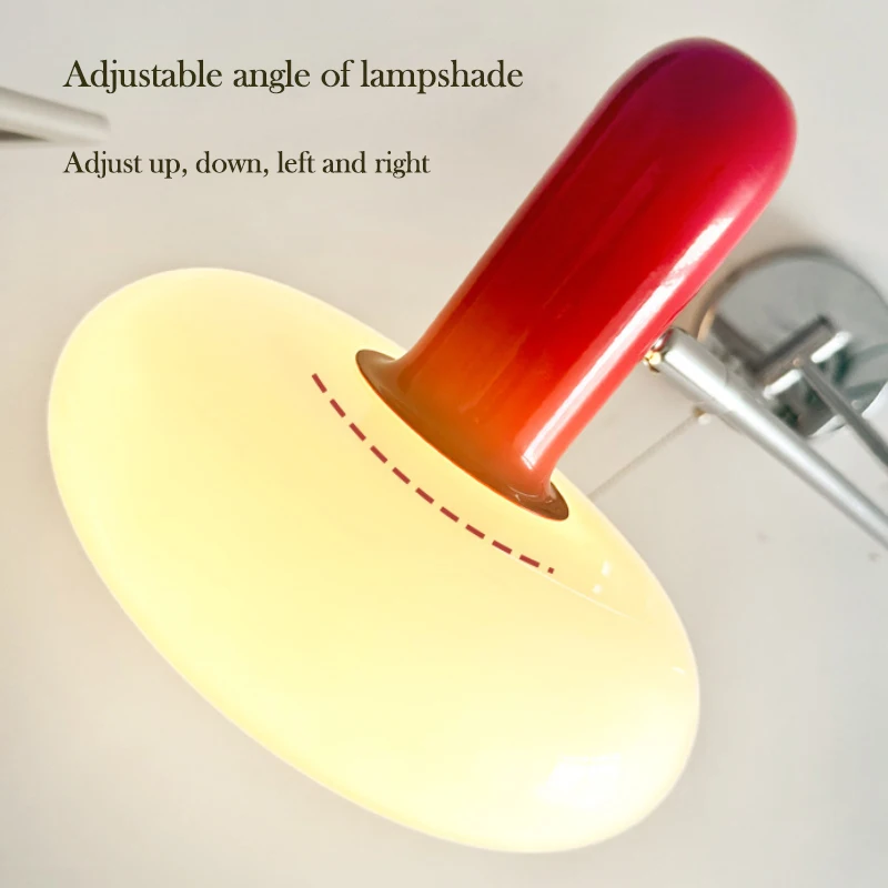 Bauhaus Folding Rocker Arm Wall Lamps Color Memphis Children's Room Lamp Nursery Boys Girls Bedroom Bedside Reading Wall Lights 6