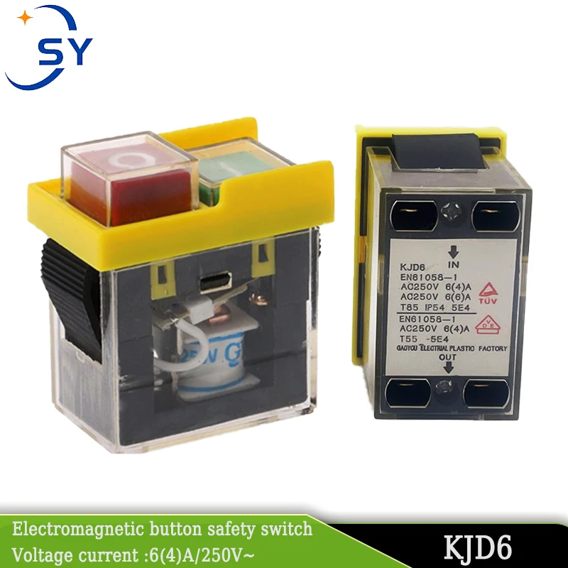 Interruptor Kjd6 Eletromagnético sobre e sob a Tensão Proteção do sem Energia Controlador Magnético da Parada do Começo 5e4 Impermeável 250v 6a