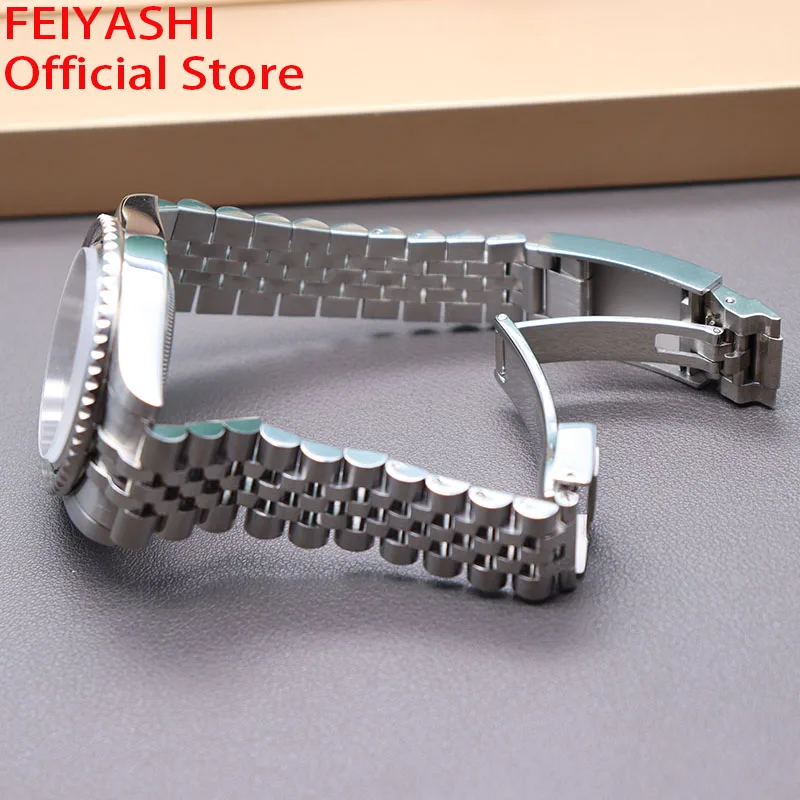 FEIYASHI 40mm Case Men's Watches Bracelet Watchband Parts For seiko nh34 nh35 nh36/38 miyota 8215 eta 2824 Movement 28.5mm Dial