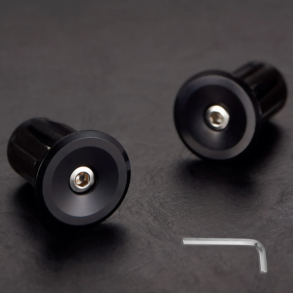 2PcsAluminumAlloyBicycleHandlebarEndPlugsCapswithToolsRoad