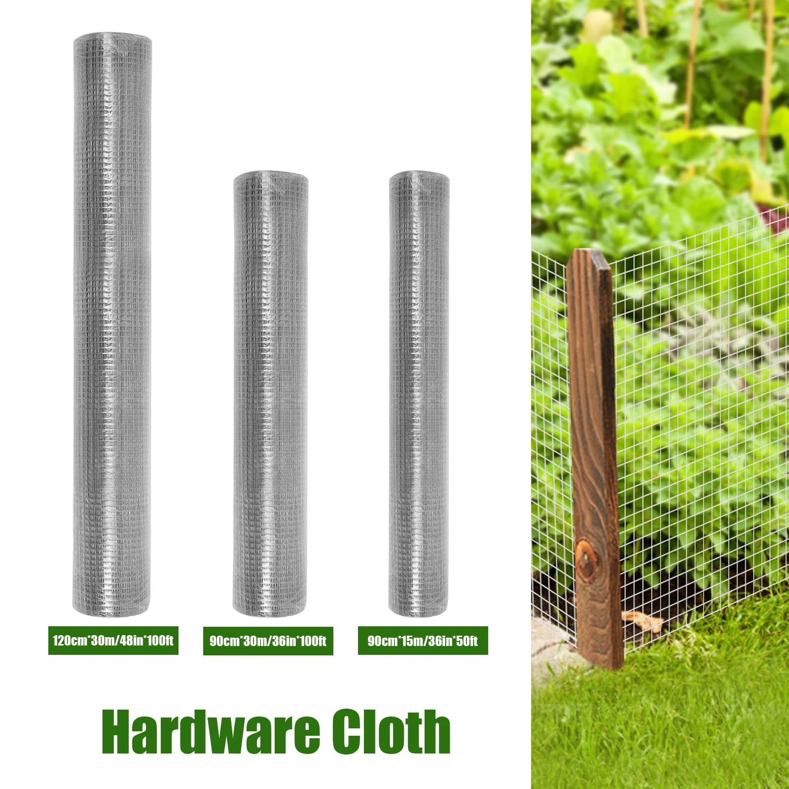 1/4 Inch Hardware Cloth Chicken Wire Fence Galvanized Welded Cage Wire Mesh Roll Poultry Metal Wire Fencing 3
